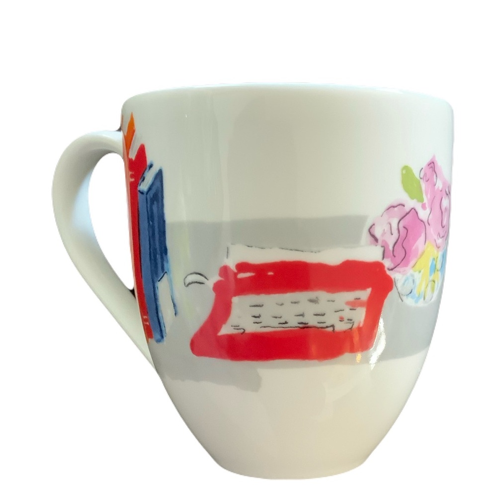 Kate Spade Muses Colorful Illustrated Ceramic Lenox Mug